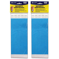 DuPont C-Line Tyvek Security Wristbands - Blue - 200 Pack (CLI89105-2)-The single-use, waterproof wristbands are great for parties, events, field trips or tagging inventory and supplies