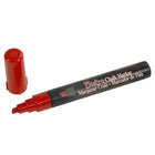 Marvy Uchida Chisel-Tip Liquid Chalk Markers - Erasable - Dustless - Red - 2 Pack-These versatile chalk markers can be used on any non-porous surface such as: Whiteboards, Light boards, Chalkboards, Windows, Windshields, and more!