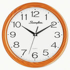 Swingline 12" Woodgrain Round wall Clock-Perfect for any setting, this 12" wall clock features a stylish faux-wood finish that accents traditional or modern settings with functional style