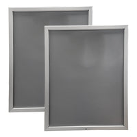 Eddie's Lockable Snap Frame Poster Holder - 22" x 28" - Silver Aluminum - 2 Pack (120666-2)-Lockable Snap Frame Poster Frames