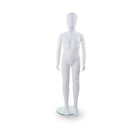 Can-Bramar Child Egghead Unbreakable Mannequin - Glass Base - Age 6-8 Years - Blown White (PL-K21)-Straight Arms for Easy Dressing