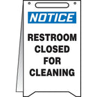 Accuform Signs Restroom Closed For Cleaning Fold-Ups Sign, English-Display Type Upright