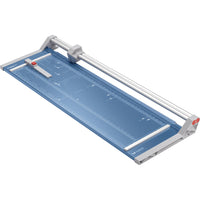 Dahle 556 37-3/4" Professional Rolling Paper Trimmer-Blade is encased in a protective housing for safety
