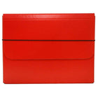 JAM Paper Heavy Duty Chipboard Portfolios With Elastic Closure, 10 x 13.25 x 1.25, Red, 2 Pack (2154512318g)-Red