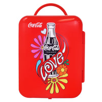 Coca-Cola Love 1971 Series Mini Fridge 6 Can Cooler/Warmer-Celebrates the 50th anniversary of the iconic “I’d like to buy the world a Coke!” Unity campaign