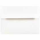 JAM Paper A6 Invitation Envelopes, 4.75 x 6.5, White with Silver Lining, 250 Pack (82927H)-Blank interior for personalized message