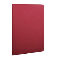 Clairefontaine Age-Bag Stapled Notebook, Lined, 5-3/4" x 8-1/4", 48 Sheets, Red-48 lined sheets