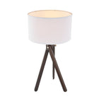 Union & Scale Essentials LED Table Lamp - Espresso/White-Dimensions: 26.18" H x 13.8" W x 13.8" D