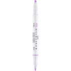 Zebra Mildliner Double Ended Highlighter - Lilac-Water resistant ink is translucent and excellent for layering