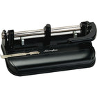 Swingline M350 Lever-Handle Extra-Heavy-Duty 3-Hole Punch, 32-Sheet Capacity-Exceptional flexibility with three 9/32" punch heads; accepts up to sever punch heads