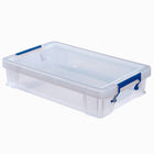 Bankers Box - Boîte de rangement en plastique Pack Promo (1 x 18.5L + 2 x 5.5L + 1 x 10L & organizer tray)-Conservez votre contenu à l’abri de la poussière et de l’humidité grâce au dispositif de fermeture qui verrouille solidement le couvercle