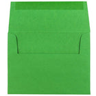 JAM Paper A2 Invitation Envelopes, 4.38 x 5.75, Brite Hue Green Recycled, 250 Pack (15843H)-Blank interior for personalized message