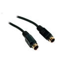 BlueDiamond SVideo Cable M/M - Black, 100ft, (5837)-SVIDEO ports are DIN4 sockets (female) and cables are DIN4 plugs (male)