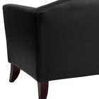Flash Furniture – Fauteuil en cuir de la série Hercules Imperial, noir-Accoudoirs inclinés