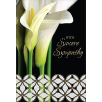 Rosedale 5-1/2" x 8" Formal With Sincere Sympathy Greeting Cards And Envelopes, 12 Pack (17500)-Printed on premium uncoated card stock