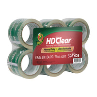 Duck Brand HD Clear Heavy Duty Packing Tape - 6 Pack-Packaging Tape