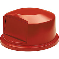 Couvercles Brute ronds, 24 13/16 dia. x 12 19/32 haut. (Po), rouge, 16 lb-Dimensions : 24 13/16 dia. x 12 19/32 haut. (po)