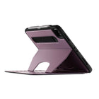 Zugu Alpha Case for 12.9" iPad Pro - 2021 - Purple-High Quality external matte synthetic purple leather