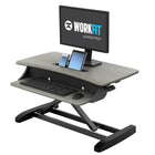 Ergotron WorkFit Z Mini Sit n Stand Desktop (33-458-917)-Work where you want. Space-saving design fits your life and your style