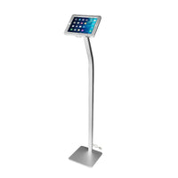 Futech IPS002FS Floor Standing iPad Stand, 10"W x 47"H X5"D, Silver-Ideal for use in retail stores and even at trade show venues