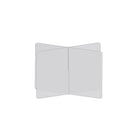 Mark Maker 4 Way Table Divider - 30" L x 30" W x 23.5" H - 1/4" clear acrylic - no pass throughs-Social distancing for up to 4 people
