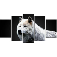 Designart Wonder of the Wolf Canvas Art Print, 5 Panels, (PT2329-373)-Print