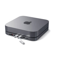 Satechi Aluminum Stand Hub for Mac Mini - Space Grey-Space Grey, Aluminum,  7-Port