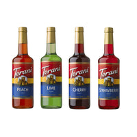 Torani Soda Favorites Syrups Variety Pack-The flavours in this variety pack are perfect for Italian sodas, cocktails, iced teas and lemonade.