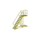 Tri-Arc Supported 90" Cantilever Rolling Ladder, Serrated, 117" x 30" (UCS500940242)-Frame Material: Steel