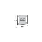 Azar Displays – Porte-affiche en acrylique de 8,5 x 5,5 po avec ventouses, transparent, 2/paquet (106626)-Quatre ventouses de grande qualité pour un maintien de longue durée