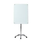 Archyi - Chevalet mobile Porto en verre, 30 x 65 po-Surface en verre trempé magnétique à rendement élevé, blanc ultratransparent, 4 mm