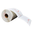 Premium Tape 4" x 3" (102 mm x 76 mm) Thermal Transfer Labels - 1" (25 mm) Core - 12 Rolls-White