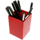 JAM Paper Plastic Pen Holder, Red (341RE)-Features two slots to fit all of your writing instruments.