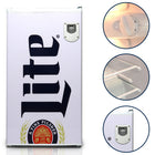 Miller Lite Compact Fridge w/ Bottle Opener - 3.2 cu ft (90 L) - White-3 tempered glass shelves can be repositioned or removed to fit different sized items