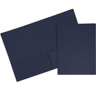 JAM Paper Premium Paper Cardstock Two Pocket Presentation Folders, Navy Blue, 6 Pack-Navy Blue Cardstock Folders
