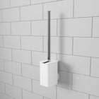 Umbra Flex Sure-Lock Toilet Brush & Holder - Wall Mount or Freestanding - White-Toliet Bush Holder