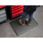 WeatherTech - Tapis anti-fatigue ComfortMat - Fibre de carbone - Noir-ComfortMat est conçu, conçu et fabriqué aux États-Unis avec des matériaux de la plus haute qualité