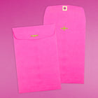 JAM Paper 6 x 9 Open End Clasp Catalogue Coloured Envelopes, Fuchsia Pink, 25 Pack-Clasp