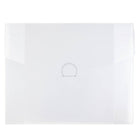 JAM Paper Plastic Portfolio with Tuck Flap Closure, 8.5 x 6.5 x 0.25, Clear Frost, 4 Pack (3788g)-Clear frost