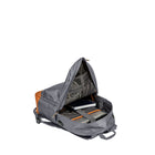 CHAMPS The Every Day Smart Waterproof Nylon Backpack with Charging Port - Grey-Padded 15.6" laptop and tablet sleeve with compression strap closure