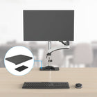ShoppingAll Steel Desk Reinforcement Plate for Monitor Mounts - Black - 2 Pack-Minimal Assembly is required, our anti-slip sheets are already added onto the plates for a fast and easy installation process