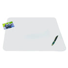 Artistic Products Krystal View Nonglare Desk Pad with Microban, 20" x 36"-Clear, frosted desk pad protects your desktop and keeps important information in view 