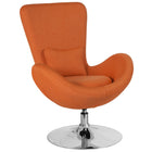 Flash Furniture Egg Series Orange Fabric Side Reception Chair-Contemporary Style