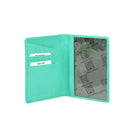 Karla Hanson RFID Protection Ingrid Deluxe Passport Holder, Aqua (28612AQUA)-Aqua, Leather
