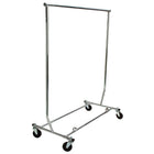 Eddie’s Hang-Up Display Ltd. Single Bar Collapsible Garment Rack, Chrome (210001)-50" hang bar (extendable to 74")