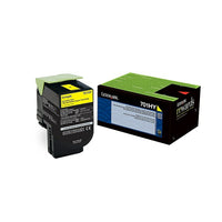 Lexmark 701HY Yellow Return Program Toner Cartridge, High Yield (70C1HY0)-Yellow