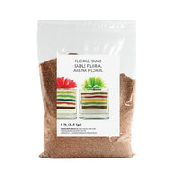 Sandtastik Floral Coloured Sand, 5 lb (2.3 kg) Bag, Coffee-Coarse grain with natural sparkle throughout