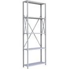 Metalware RK427 Boltless Shelving Unit, 5-Shelves, 36" x 18" x 100", Light Grey-Adjustable shelving system that provides high strength, yet economical storage capacity for your needs