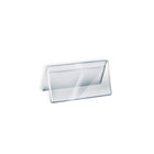 Azar Displays – Plaque d’identification en acrylique recto verso, 3 x 6 po, transparent, 10/paquet (192804)-À utiliser pour afficher les noms sur les comptoirs ou les bureaux