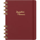 Moleskine Undated Extra Large Hard Cover Spiral Planner - 7.5" x 10" - Crush Cherry-Undated Weekly And Monthly
